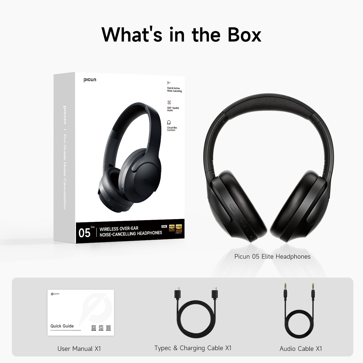 Picun 05 Elite ANC Bluetooth Headphones