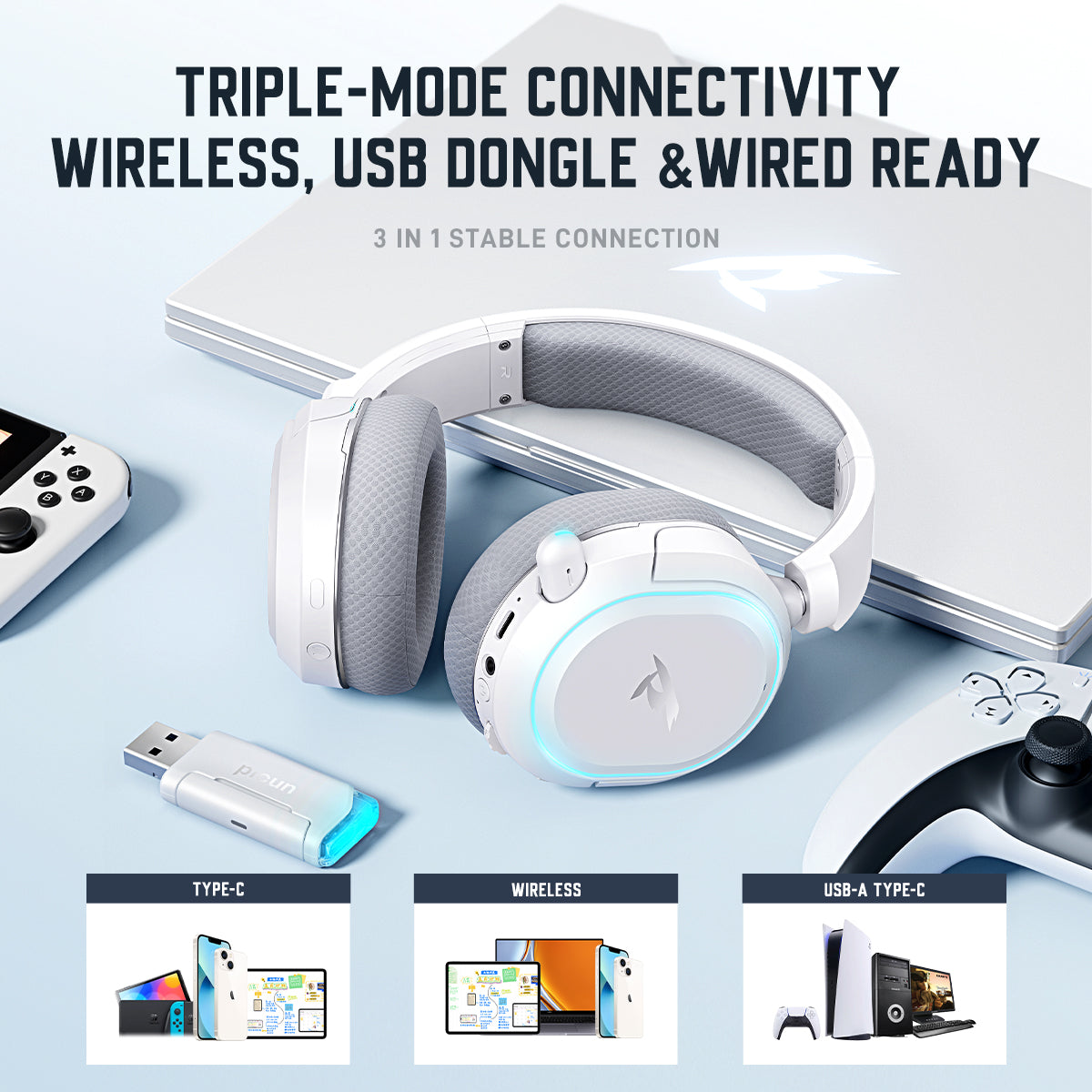 Picun G2Pro 2.4GHz Gaming Headset