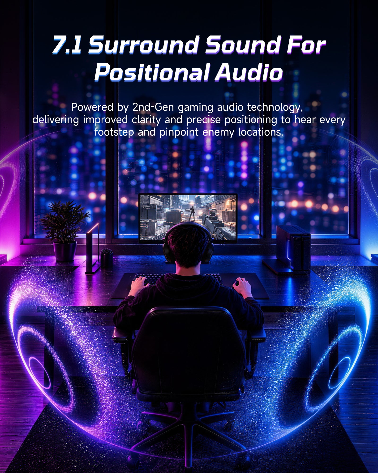 Picun G2Pro 2.4GHz Gaming Headset