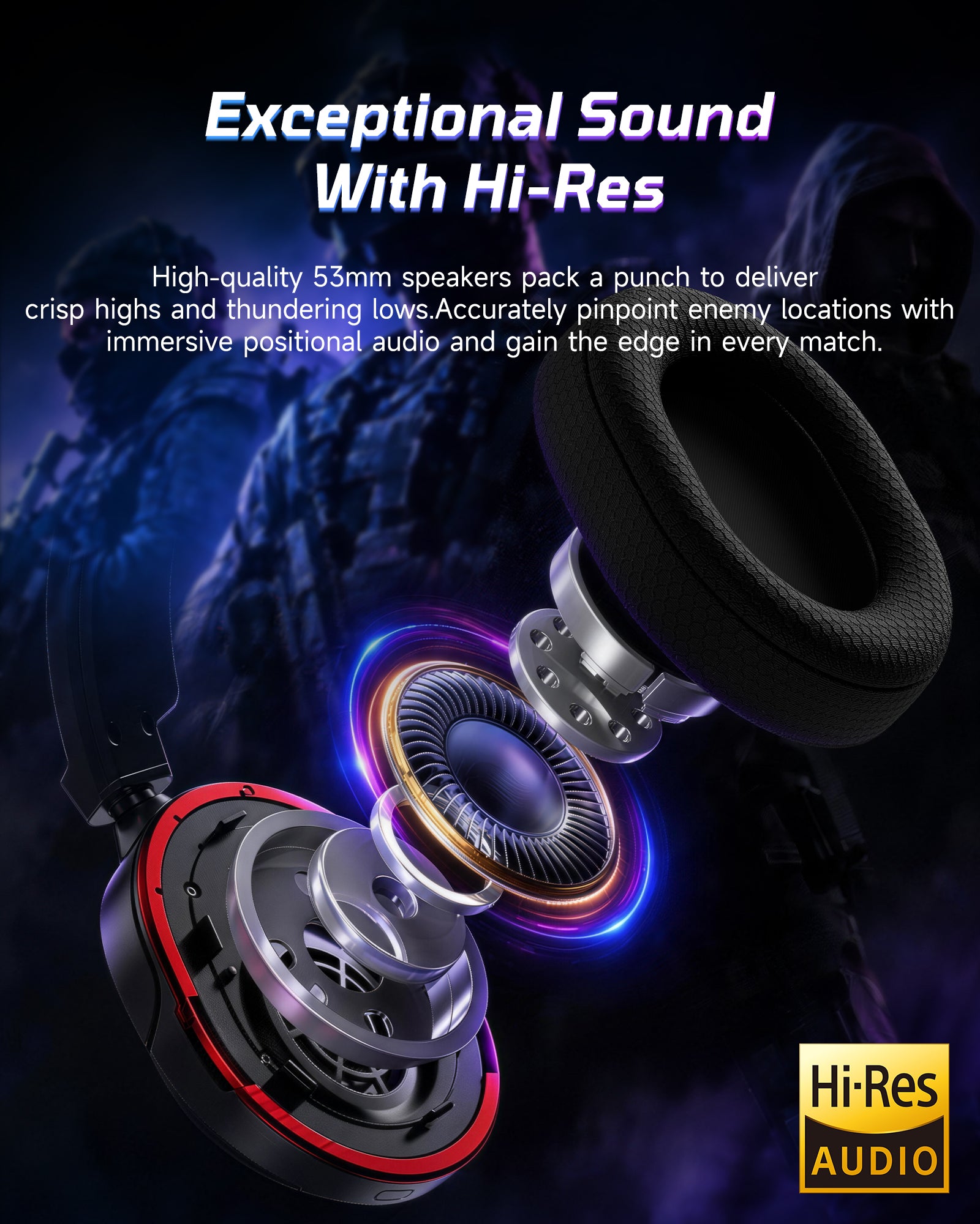 Picun G2Pro 2.4GHz Gaming Headset