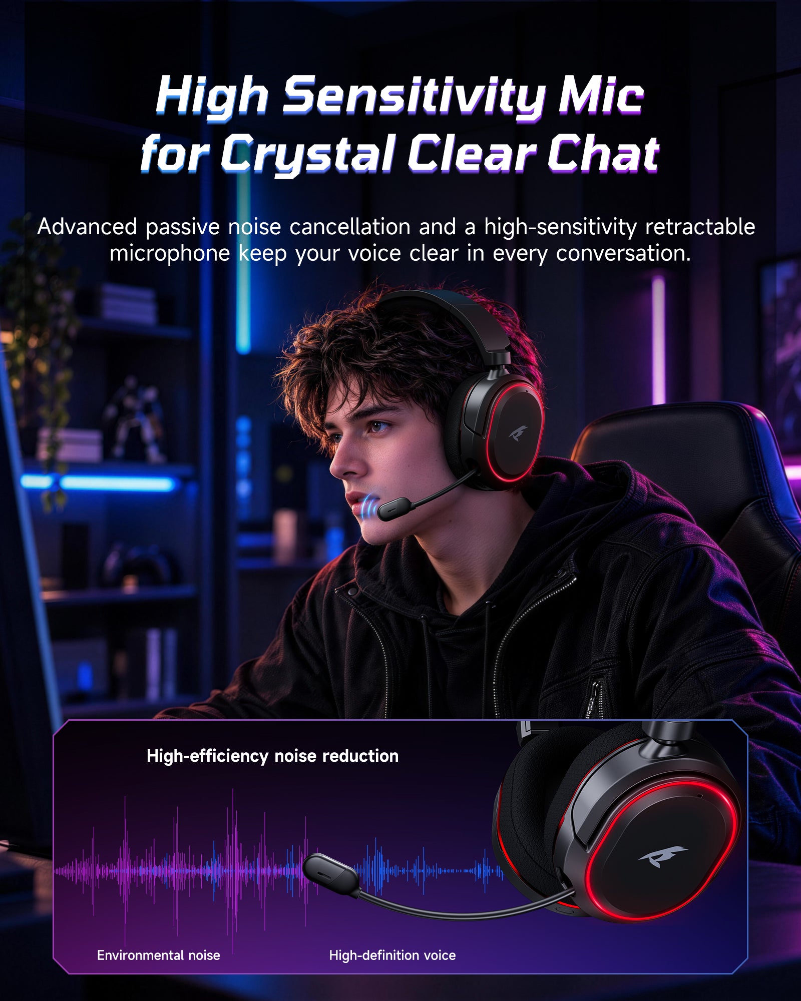 Picun G2Pro 2.4GHz Gaming Headset