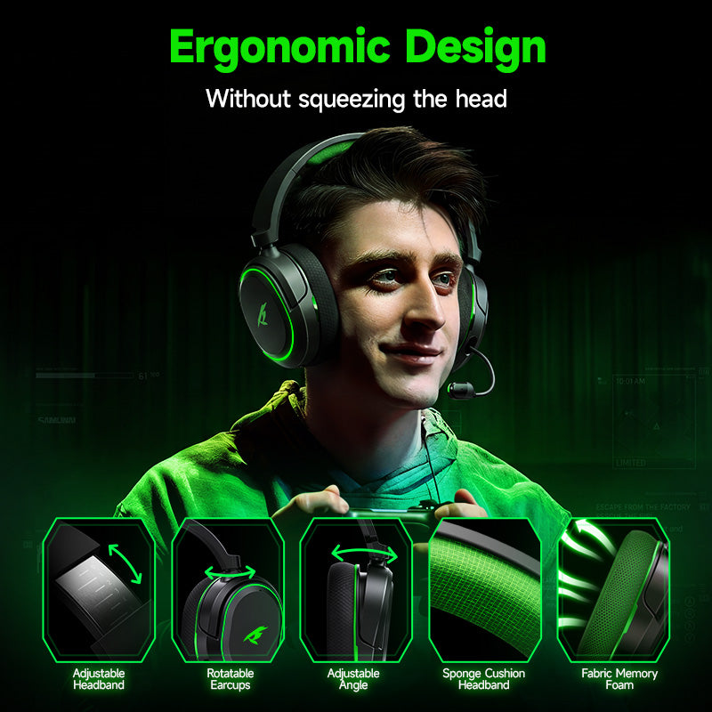 Picun G2X 2.4GHz Wireless Gaming Headset