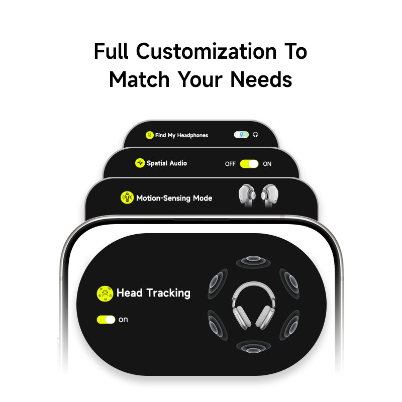 Picun F8 Max2 Wireless Headphones with LDAC, Spatial Audio & Adaptive ANC