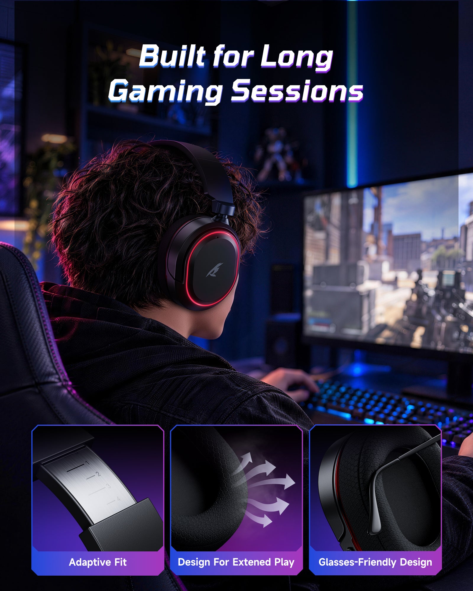 Picun G2Pro 2.4GHz Gaming Headset